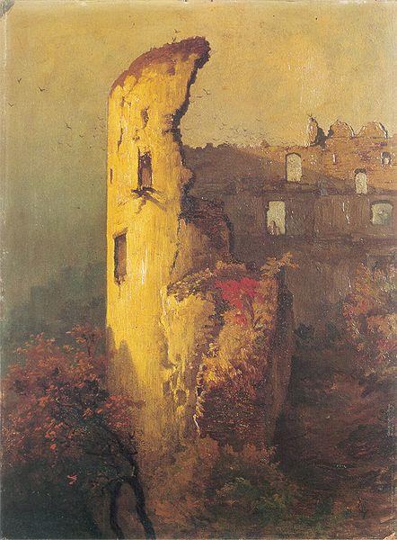 Wojciech Gerson Ruins of castle tower in Ojcow oil painting picture